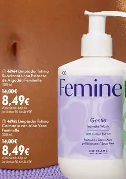Oriflame Femine Limpiador Íntimo Suavizante con Extracto de Algodón Feminelle oferta