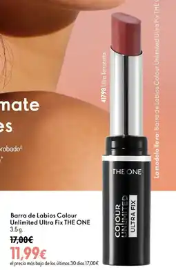 Oriflame The one barra de labios colour unlimited ultra fix oferta