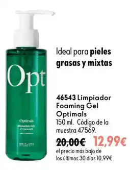 Oriflame Optimals limpiador foaming gel oferta