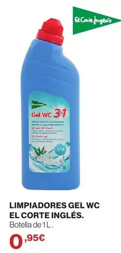 Hipercor El Corte Inglés limpiadores gel wc oferta