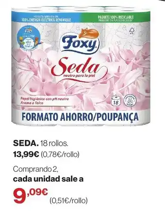 Hipercor Foxy Seda oferta