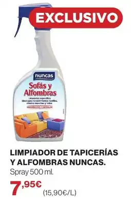 Hipercor nuncas limpiador de tapicerias y alfombras oferta