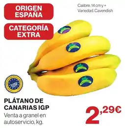 El Corte Inglés Plátano de Canarias IGP oferta
