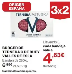 El Corte Inglés Ternera pastuencas burger oferta