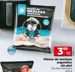 Dia Fresh Filetes de merluza argentina sin piel oferta