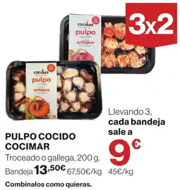 El Corte Inglés Pulpo cocido cocimar oferta