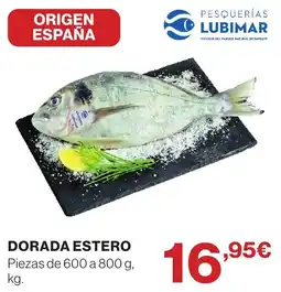 El Corte Inglés Pesquerías Lubimar dorada estero oferta