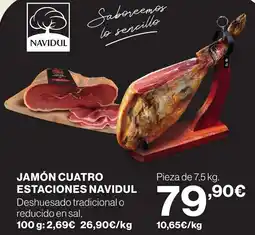 El Corte Inglés Navidul jamón cuatro estaciones oferta