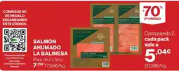 El Corte Inglés Salmón ahumado la balinesa oferta