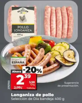 Selección de Dia longaniza de pollo