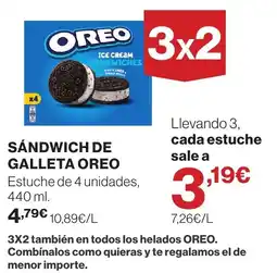 El Corte Inglés Oreo sándwich de galleta oferta