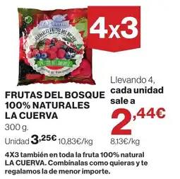 El Corte Inglés La Cuerva frutas del bosque oferta