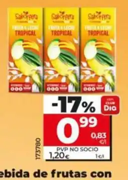 Dia Fresh Sakorpera bebida de frutas con leche tropical oferta