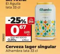 Dia Fresh Alhambra lager singular oferta