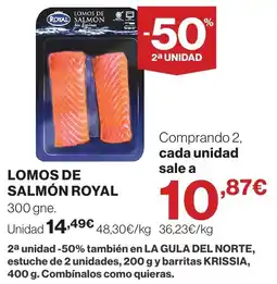 El Corte Inglés Lomos de salmón royal oferta