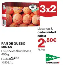 El Corte Inglés Pan de Queso Minas oferta