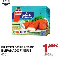 El Corte Inglés Findus filetes de pescado empanado oferta