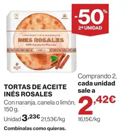 El Corte Inglés Inés Rosales tortas de aceite oferta