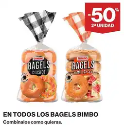 El Corte Inglés Bimbo bagels oferta