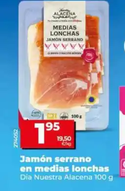 Dia Fresh Dia Nuestra Alacena jamón serrano en medias lonchas oferta