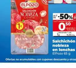 Dia Fresh Elpozo salchichón nobleza en lonchas oferta