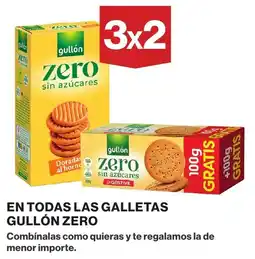 El Corte Inglés Gullón zero en todas las galletas oferta