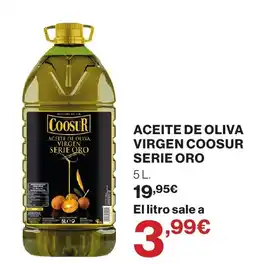 El Corte Inglés Coosur aceite de oliva virgen serie oro oferta
