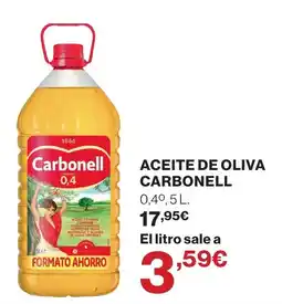 El Corte Inglés Carbonell aceite de oliva oferta