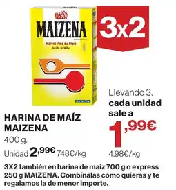 El Corte Inglés Maizena harina de maíz oferta
