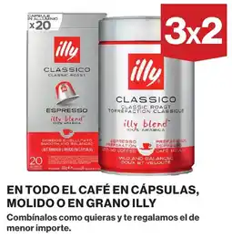 El Corte Inglés Illy classico en todo care capsulas molido en grano oferta