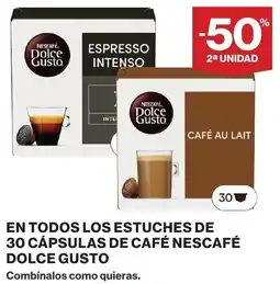 El Corte Inglés Nescafe Dolce Gusto espresso intenso caf au lait oferta