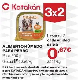 El Corte Inglés Katakán alimento húmedo para perro oferta