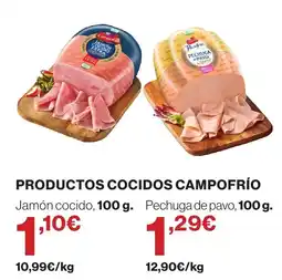 El Corte Inglés CampoFrio productos cocidos oferta