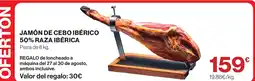 El Corte Inglés Jamón de cebo ibérico oferta