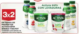 El Corte Inglés Activia kéfir en todos los productos bebible y big pot oferta
