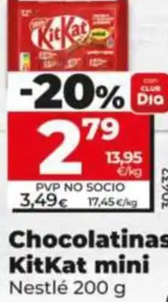 Dia Fresh Nestle chocolatinas kitkat mini oferta