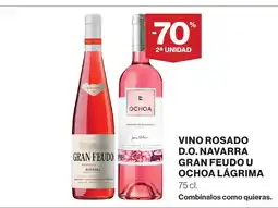 El Corte Inglés Gran Feudo Ochoa Lágrima vino rosafo D.O. navarra oferta