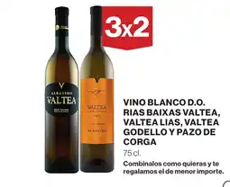 El Corte Inglés Vino blanco D.O. rias baixas valtea,valtea lias,valtea godello y pazo de corga oferta