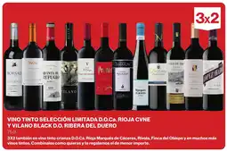 El Corte Inglés Vino tinto selección limitada d.o.ca. rioja cvne y vilano black d.o. ribera del duero oferta