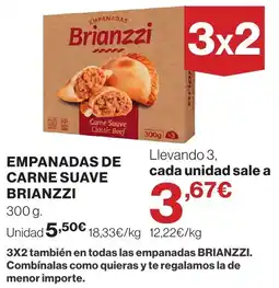 El Corte Inglés Brianzzi empanadas de carne suave oferta