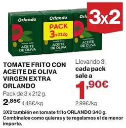 El Corte Inglés Orlando tomate frito con aceite de oliva virgen extra oferta