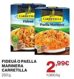 El Corte Inglés Carretilla fideuá o paella marinera oferta