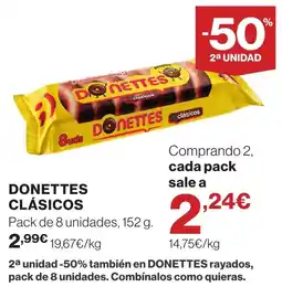 El Corte Inglés Donettes clásicos oferta