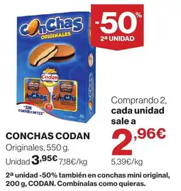 El Corte Inglés Conchas codan originales oferta