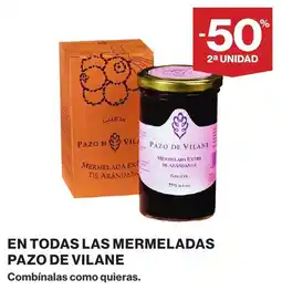 El Corte Inglés Pazo de Vilane en todas las mermeladas oferta