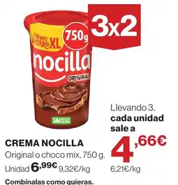 El Corte Inglés nocilla crema oferta
