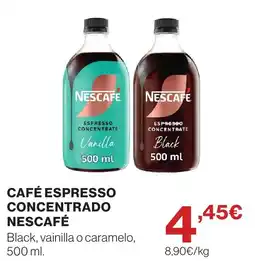El Corte Inglés Nescafe cafe espresso concentrado oferta
