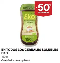 El Corte Inglés Eko cereales solubles oferta