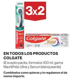 El Corte Inglés Colgate en todos los productos oferta
