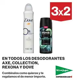 El Corte Inglés Dove Axe Collection Rexona desodorantes oferta